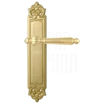 Дверная ручка на планке Melodia 235/229 'Mirella' полированная латунь