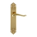 Дверная ручка Extreza 'ARIANA' (Ариана) 333 на планке PL02, полированная латунь (key)