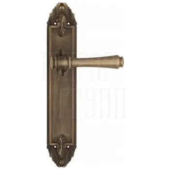 Дверная ручка Venezia 'CALLISTO' на планке PL90 матовая бронза