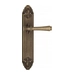 Дверная ручка Venezia 'CALLISTO' на планке PL90, матовая бронза
