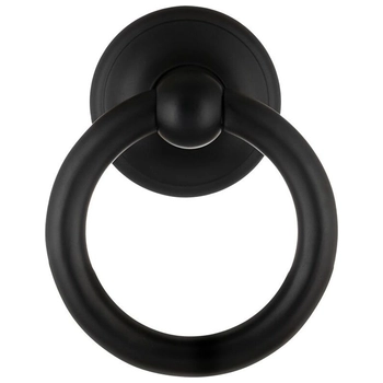 Стучалка для двери Extreza D110 круглая (d-110 mm) черный