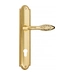 Дверная ручка Venezia "CASANOVA" на планке PL98, полированная латунь (cyl)