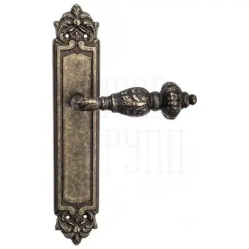 Дверная ручка Venezia 'LUCRECIA' на планке PL96 античная бронза