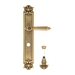 Дверная ручка Venezia 'CASTELLO' на планке PL97, французское золото (wc-4)