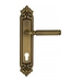Дверная ручка Venezia "MOSCA" на планке PL96, матовая бронза (cyl)