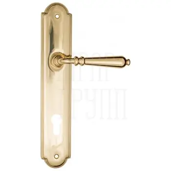 Дверная ручка Fratelli Cattini 'NAPOLI' на планке PL257 полированная латунь (cyl)