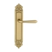 Дверная ручка Extreza 'ALDO' (Альдо) 331 на планке PL02, матовая латунь (pass)