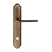 Дверная ручка Extreza "TERNI" (Терни) 320 на планке PL03, матовая бронза (wc)