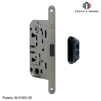 Защелка врезная магнитная под фиксатор PORTA DI PARMA Polaris матовый графит