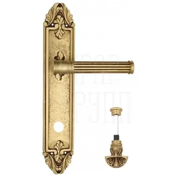 Дверная ручка Venezia 'IMPERO' на планке PL90 французское золото (wc-4)