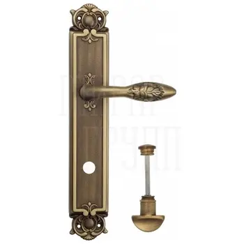 Дверная ручка Venezia 'CASANOVA' на планке PL97 матовая бронза (wc)