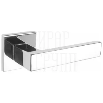 Дверные ручки Renz (Ренц) 'Корсико' INDH 323-03 slim на квадратной розетке полированный хром