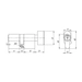 Цилиндровый механизм Ajax (Аякс)(AX102/60) AX1002Knob 60 (25+10+25) с вертушкой, схема