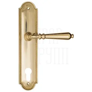 Дверная ручка Fratelli Cattini 'NAPOLI' на планке PL248 полированная латунь (cyl)