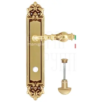 Дверная ручка Extreza 'EVITA' (Эвита) 301 на планке PL02 французское золото (wc)