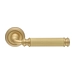 Дверная ручка Extreza 'Benito' (Бенито) 307 на круглой розетке R01, матовое золото