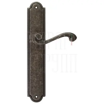 Дверная ручка Extreza 'LINA' (Лина) 313 на планке PL03 античное серебро