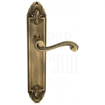 Дверная ручка Venezia 'VIVALDI' на планке PL90 матовая бронза