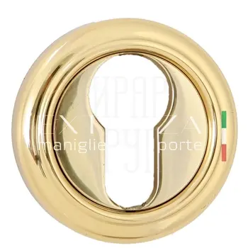 Накладка дверная под цилиндр Extreza CYL R01 полированная латунь