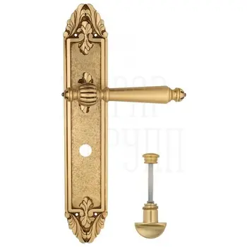 Дверная ручка Venezia 'PELLESTRINA' на планке PL90 французское золото (wc)