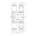 Петля скрытая универсальная Simonswerk TECTUS TE 540 3D (120/140 кг), схема