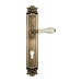 Дверная ручка Venezia "COLOSSEO" на планке PL97, матовая бронза (cyl)