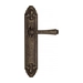 Дверная ручка Venezia 'CALLISTO' на планке PL90, античная бронза