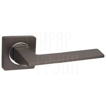 Дверные ручки Puerto (Пуэрто) INAL 531-02 на квадратной розетке матовый черный никель