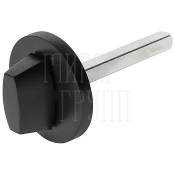 Ручка Fuaro (Фуаро) поворотная BKW8x75.R.RLR52 - 'Ночной сторож' d8 mm черный