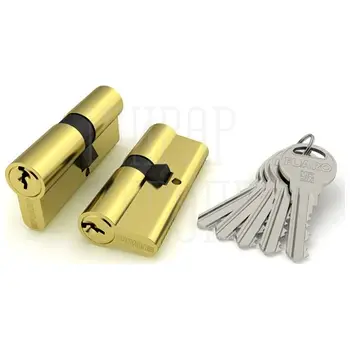 Цилиндровый механизм Fuaro (Фуаро) R300/60 mm (25+10+25) латунь