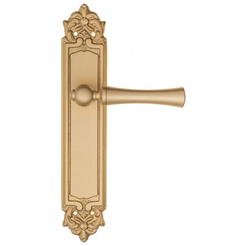 Дверная ручка Fratelli Cattini 'FOGGIA' на планке PL96 матовая латунь