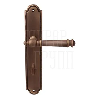 Дверная ручка на планке Melodia 102/458 'Veronica' матовая бронза (wc)