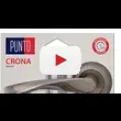 Дверная ручка Punto (Пунто) на круглой розетке 