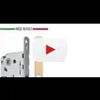 KM.003.CM.A.4.COV.XX Замок супертихий межкомнатный магнитный KOBLENZ WC96 под завертку с отв. планкой с плавным возвратом ручки в исх. п.
