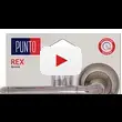 Дверная ручка Punto (Пунто) на круглой розетке 