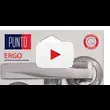 Дверная ручка Punto (Пунто) на круглой розетке 