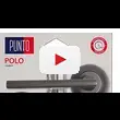 Дверная ручка Punto (Пунто) на круглой розетке 