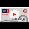 Дверная ручка Punto (Пунто) на круглой розетке 