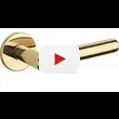 Дверная ручка на круглой розетке Tupai 4002 5S (на тонком основании 5 мм)