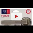 Дверная ручка Punto (Пунто) на круглой розетке 