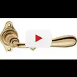 Дверная ручка винтажная на фигурном основании Fratelli Cattini 