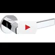 Дверная ручка на тонкой круглой розетке Tupai 3095 5S RT (на тонком основании 5 мм)