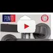 Дверная ручка Punto (Пунто) на круглой розетке 
