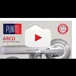 Дверная ручка Punto (Пунто) на круглой розетке 