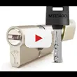 Цилиндровый механизм ключ-вертушка Mul-T-Lock (Светофор) MTL400 76 mm (33+10+33)